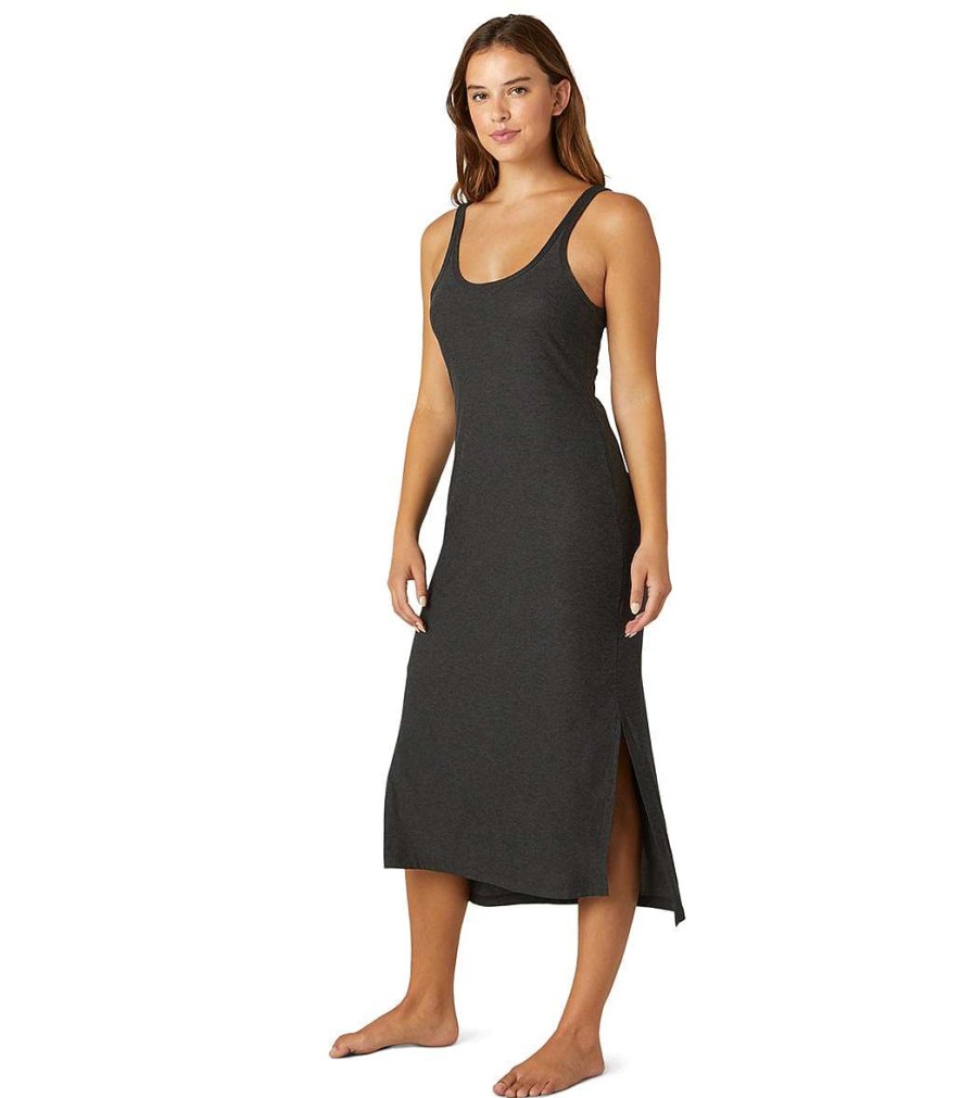 Clothing Beyond Yoga Yoga Dresses & Skirts | Featherweight Resort Dress Darkest Night