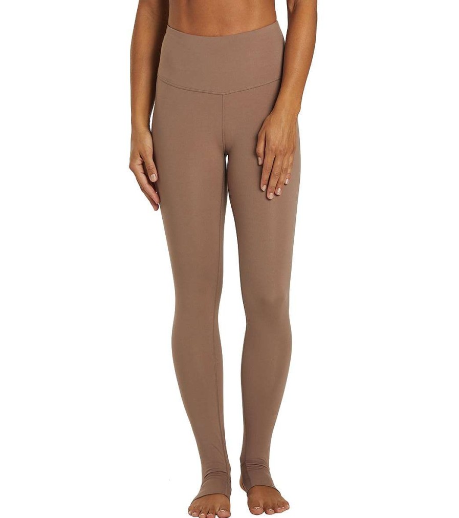 Clothing Varley Yoga Leggings | Let'S Move High Stirrup Deep Taupe