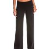 Clothing Hard Tail Yoga Pants | Contour Rolldown Wide Leg Yoga Pants Black