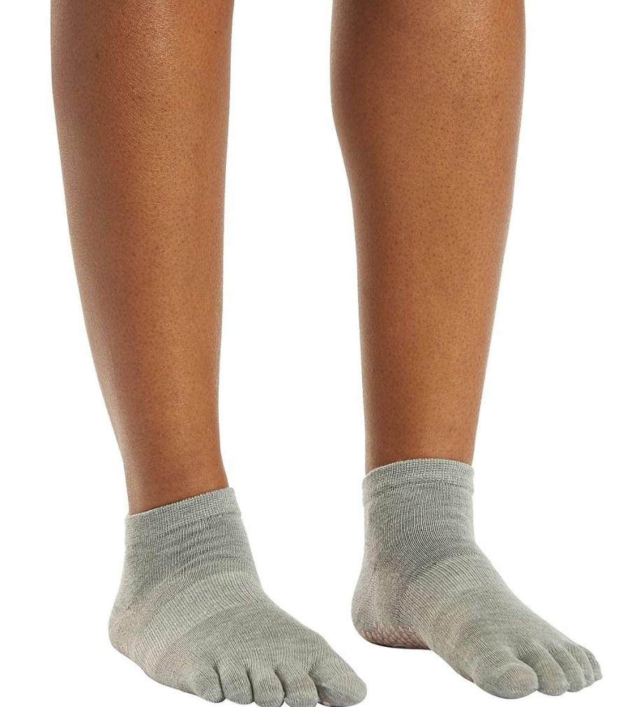 Accessories Gaiam | Grippy Yoga Socks Heather Grey/Pink