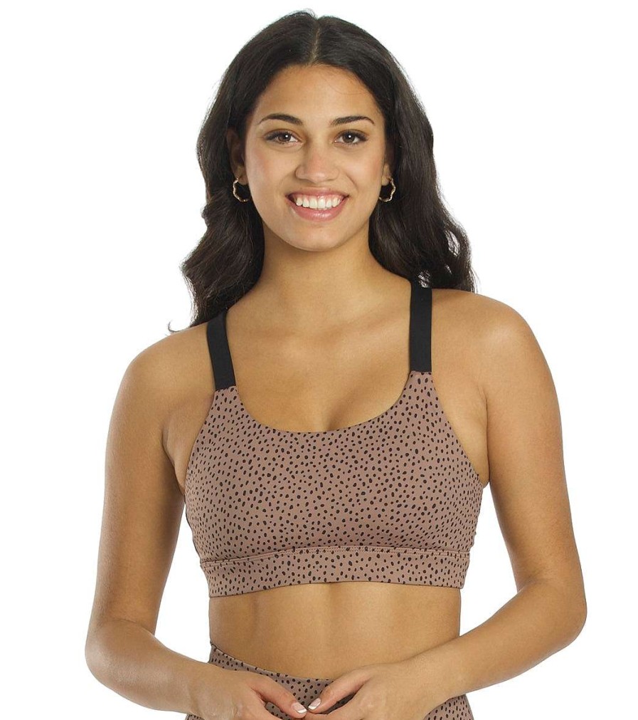 Clothing All Fenix Yoga Sports Bras | Montana V-Back Yoga Sports Bra Latte