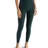 Clothing Beyond Yoga Yoga Leggings | Spacedye Vitality Colorblock High Waisted Midi Legging Midnight Green Heather/Nocturnal Navy Block