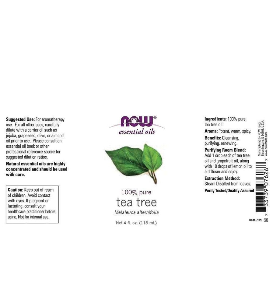 Home & Wellness NOW | 100% Pure Tea Tree Oil 4 Oz