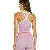 Clothing Cream Yoga Yoga Sports Bras | Mia Tank Bra Lime Pink