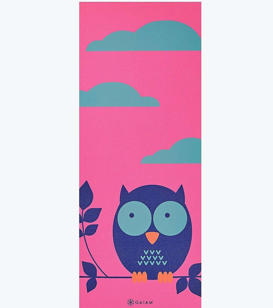 Yoga Mats & Props Gaiam | Kids Yoga Mat 60" 4Mm Thick Owl