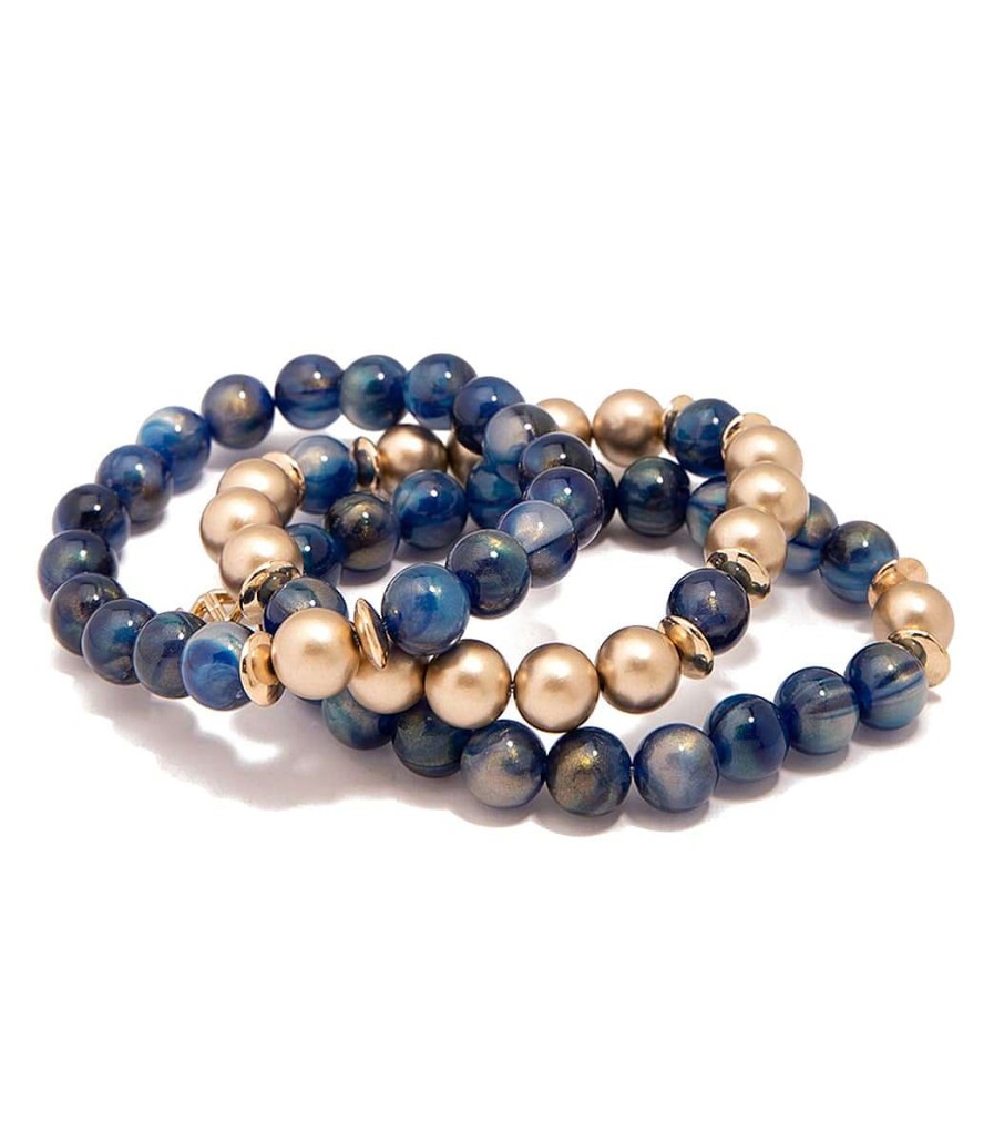 Accessories Zenzii | Iridescent Beaded Stretch Bracelet