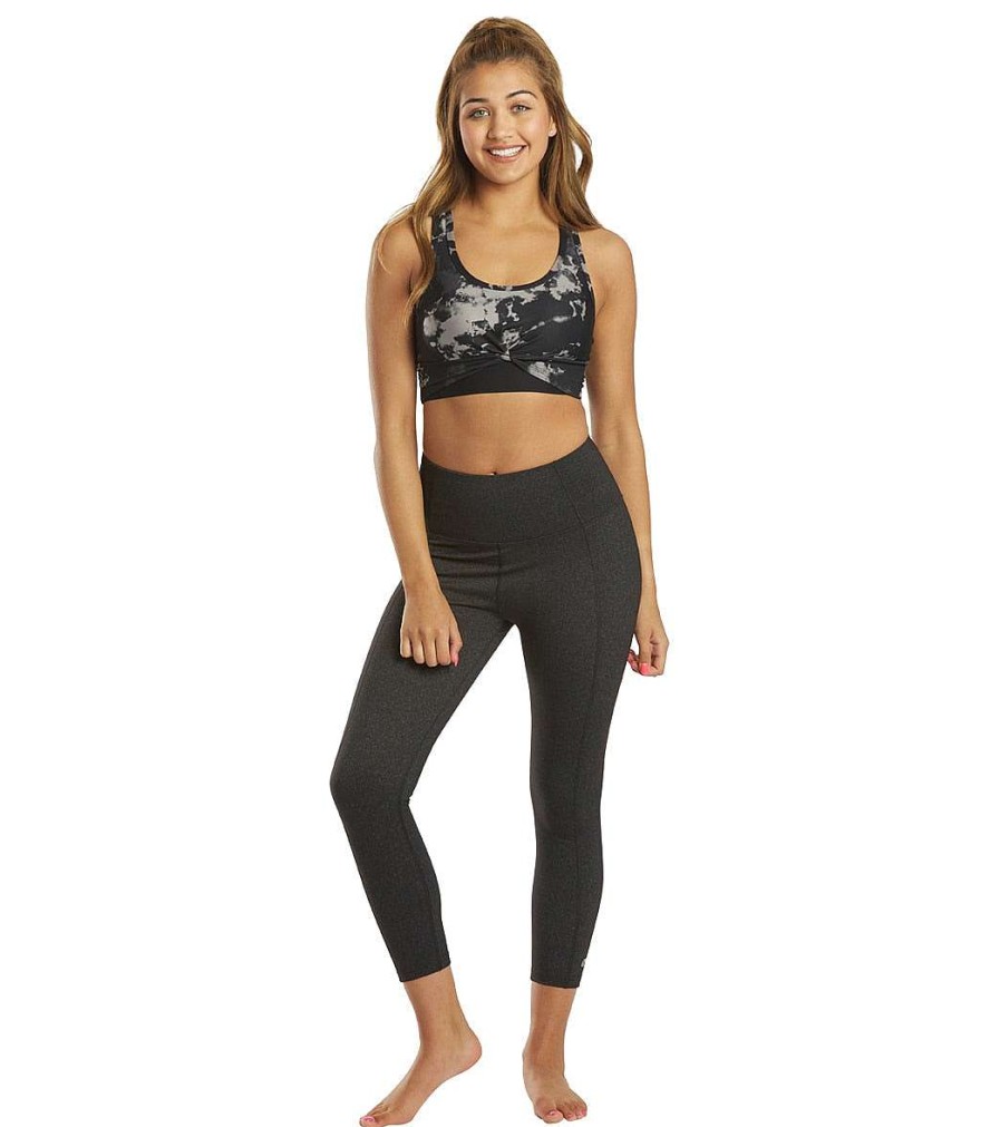 Clothing Marika Yoga Sports Bras | Phillip Sport Bra Black Ink Tie Dye