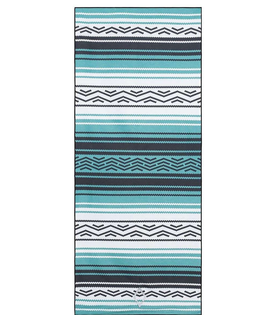 Yoga Mats & Props Nomadix | Baja Double-Sided Yoga Mat Towel Aqua