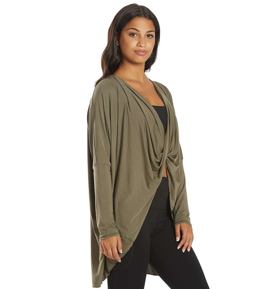 Clothing Everyday Yoga Yoga Tops | Bodhi Solid 2 In 1 Cardigan