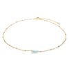 Accessories Lotus and Luna | Calm Aquamarine Stone Of The Earth Necklace Gold/Blue