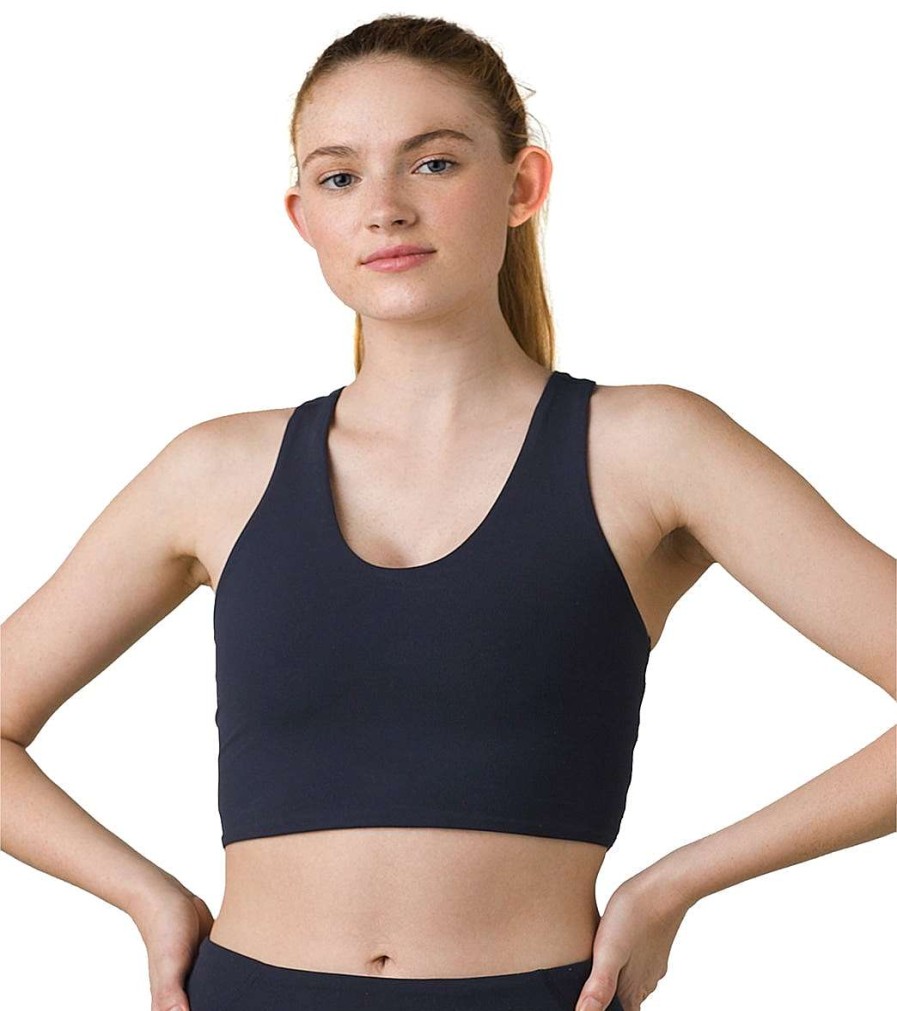 Clothing prAna Yoga Tops | Momento Yoga Crop Top Nautical