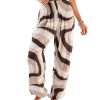 Clothing Lotus and Luna Yoga Pants | Latte Swirl Harem Pant Brown/Tan