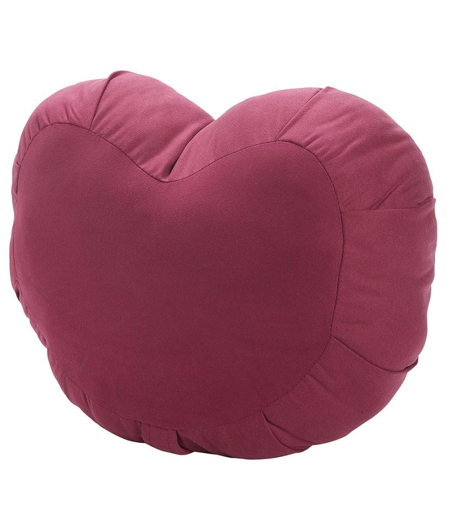 Meditation Gaiam | Cresent Moon Shape Meditation Pillow Burgundy