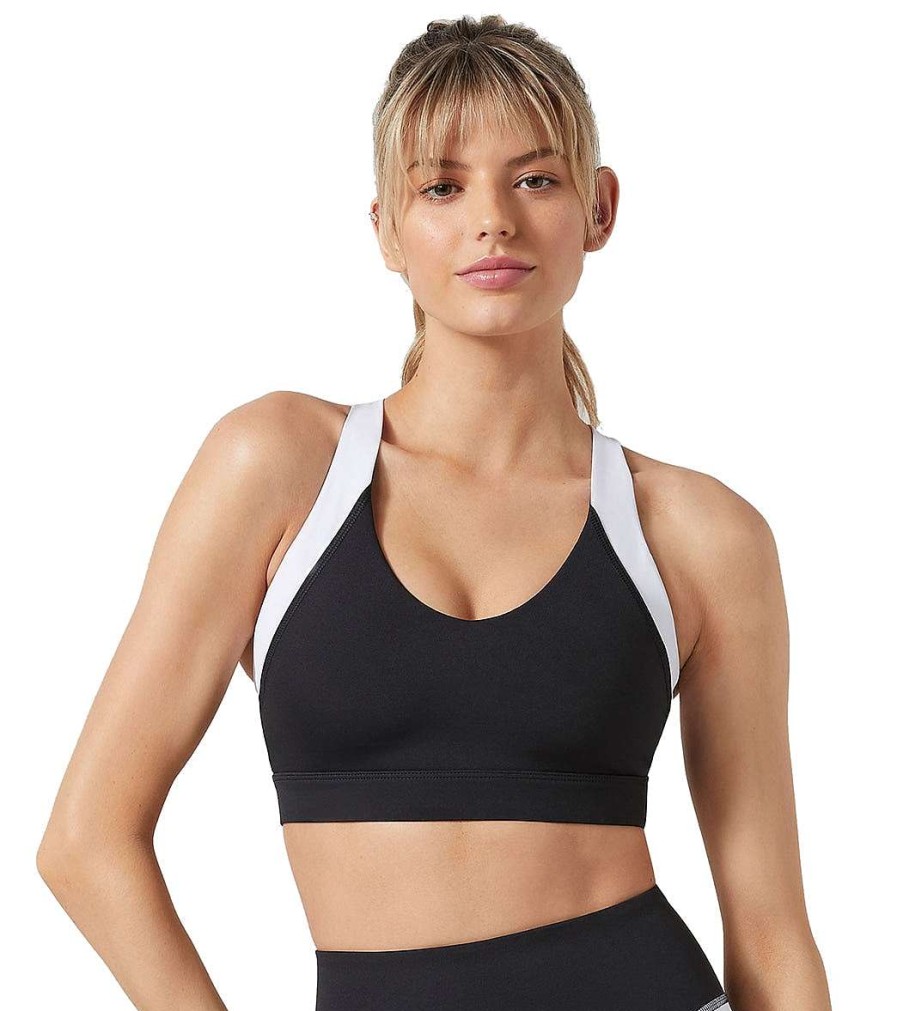 Clothing Lilybod Yoga Sports Bras | Remi Bra Tarmac Black