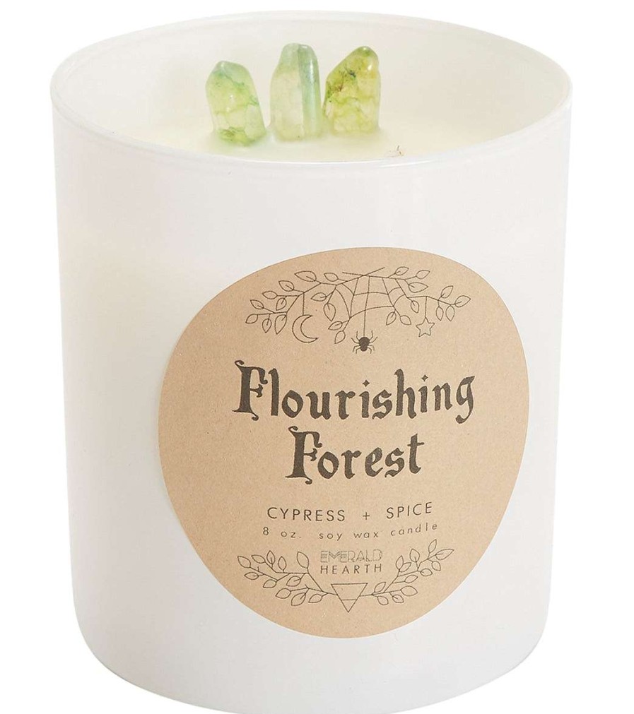 Home & Wellness Emerald Hearth | Flourishing Forest White