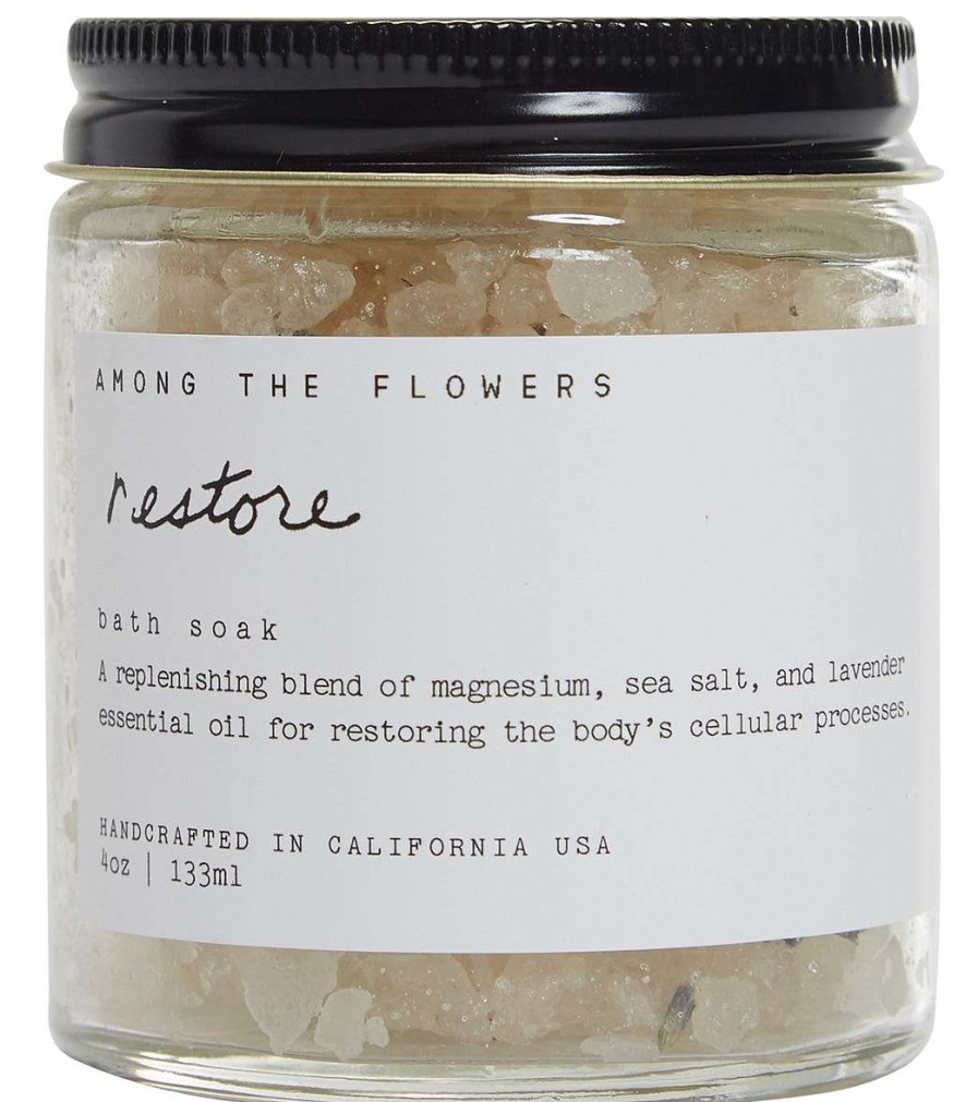 Home & Wellness Among The Flowers | Restore Sea Salt + Lavender Bath Soak