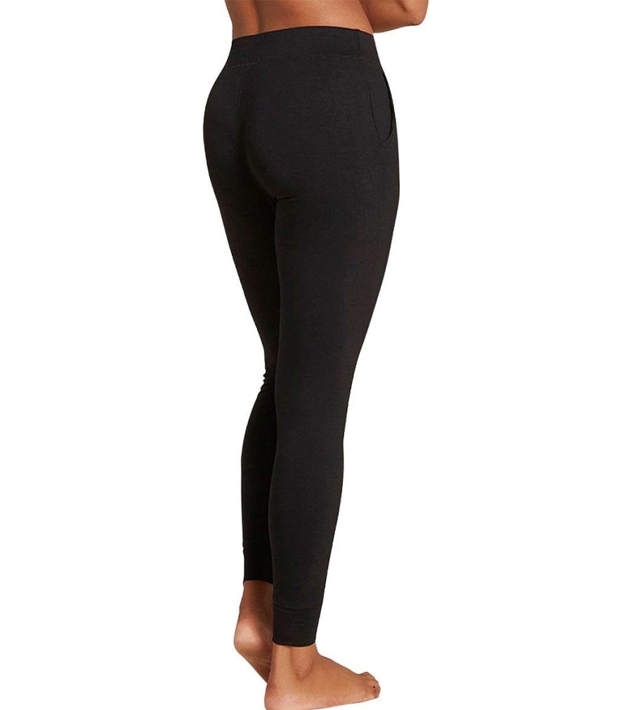 Clothing Boody Yoga Pants | Downtime Slim Leg Lounge Pant Black