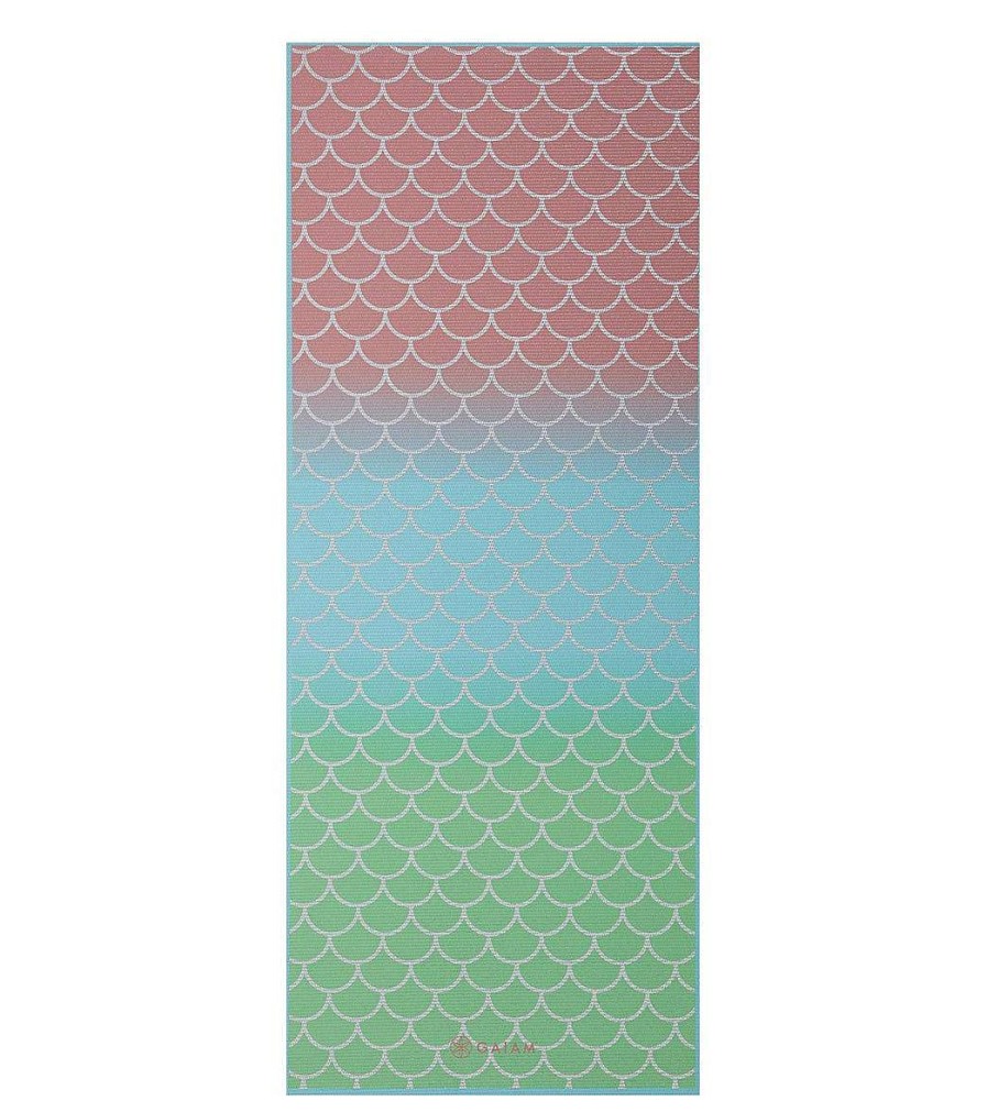 Yoga Mats & Props Gaiam | Kid'S Mermaid Yoga Mat Metallic Mermaid