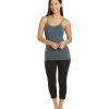 Clothing Hard Tail Yoga Support Tanks | Fastback Bra Tank Steel Blue