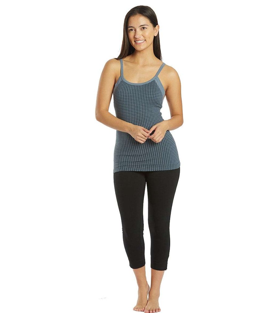 Clothing Hard Tail Yoga Support Tanks | Fastback Bra Tank Steel Blue