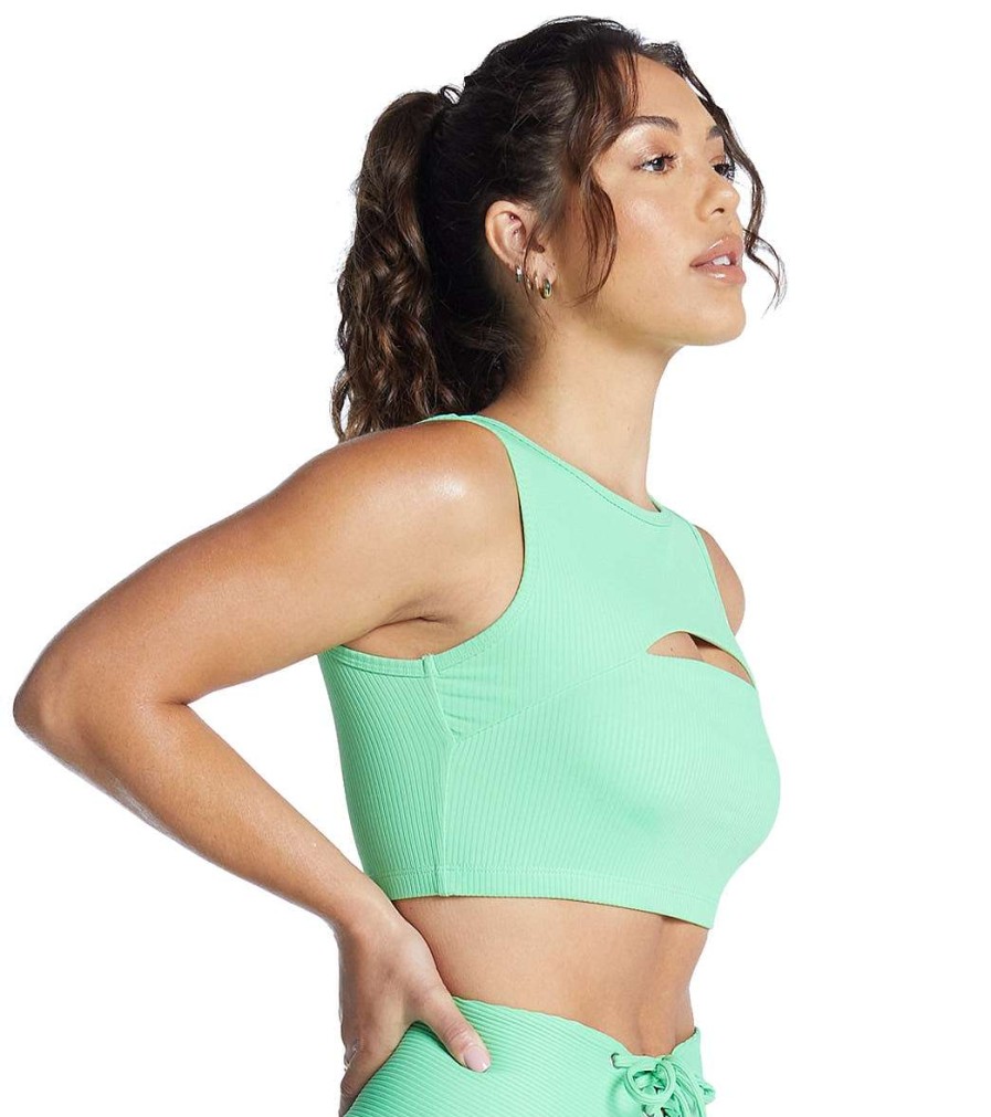 Clothing Year of Ours Yoga Sports Bras | Ribbed Cut Out Bra