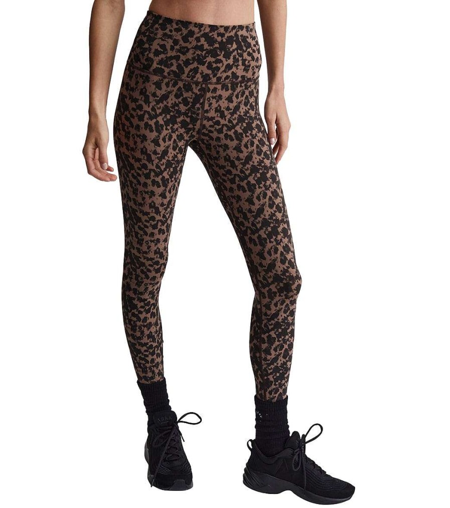 Clothing Varley Yoga Leggings | Let'S Go Super High Rise Leggings 25 Copper Blurred Animal