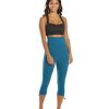 Clothing Free People Yoga Leggings | Class Act Cropped Legging Blue Grass