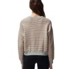 Clothing Spiritual Gangster Yoga Jackets & Sweatshirts | Cotton Gemma Easy Crew Sweater Yucatan Stripe