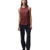 Clothing Spiritual Gangster Yoga Tops | Practice Gratitude Namaste Tank Washed Burgundy