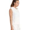 Clothing Thrive Societe Yoga Tops | Sleeveless Hoodie Whisper White