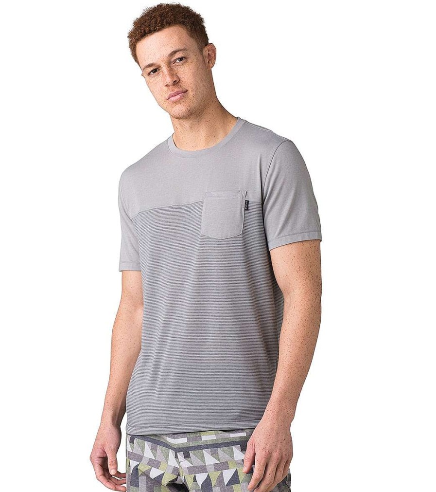 Clothing prAna Men'S Yoga Shirts | Men'S Milo Short Sleeve Tee Vino