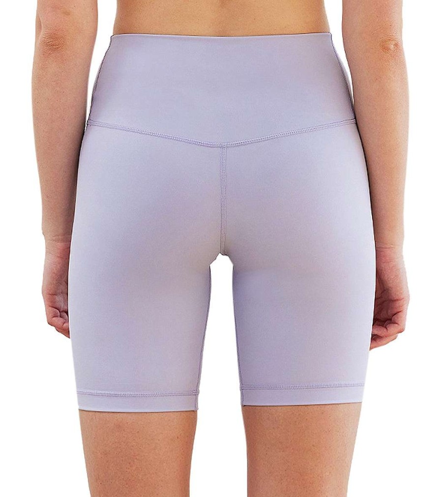 Clothing Cream Yoga Yoga Shorts | Drew Biker Shorts 8" Lavender