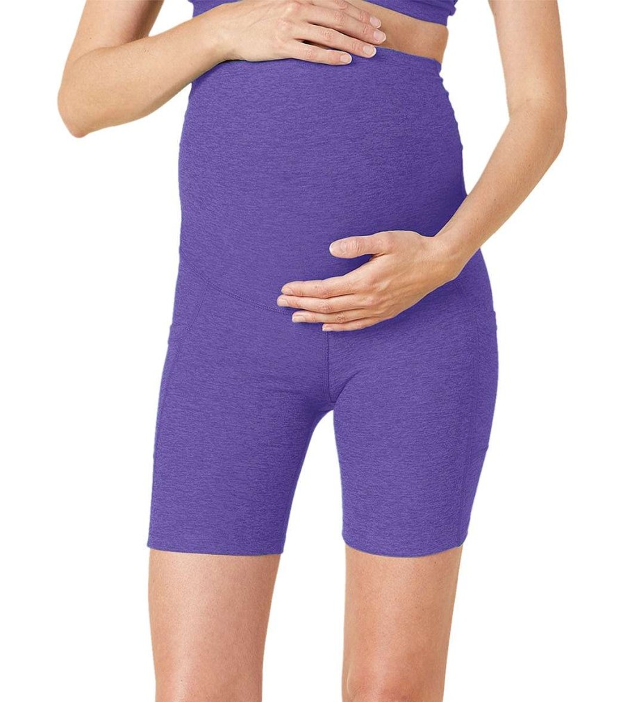 Clothing Beyond Yoga Yoga Shorts | Spacedye Pockets Forever Maternity Biker Shorts