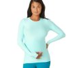 Clothing Beyond Yoga Yoga Tops | Featherweight Count On Me Maternity Crew Pullover Powder Blue Heather