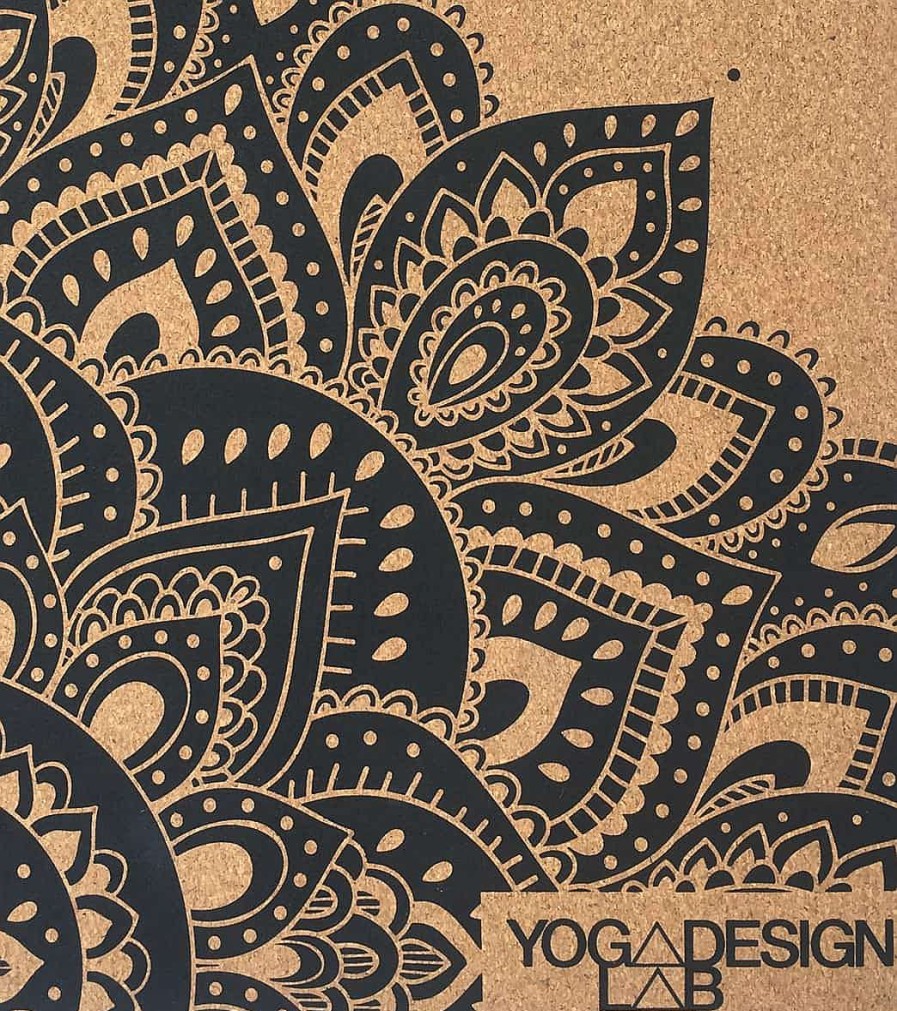 Yoga Mats & Props Yoga Design Lab | Mandala Cork Mat 70" 3.5Mm Black