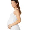 Clothing Beyond Yoga Yoga Tops | In A Cinch Low V Maternity Tank White