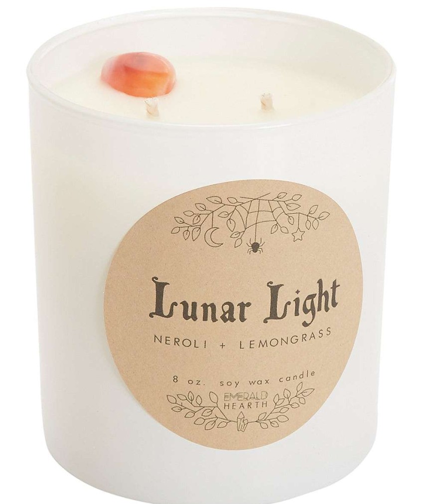 Home & Wellness Emerald Hearth | Lunar Light White