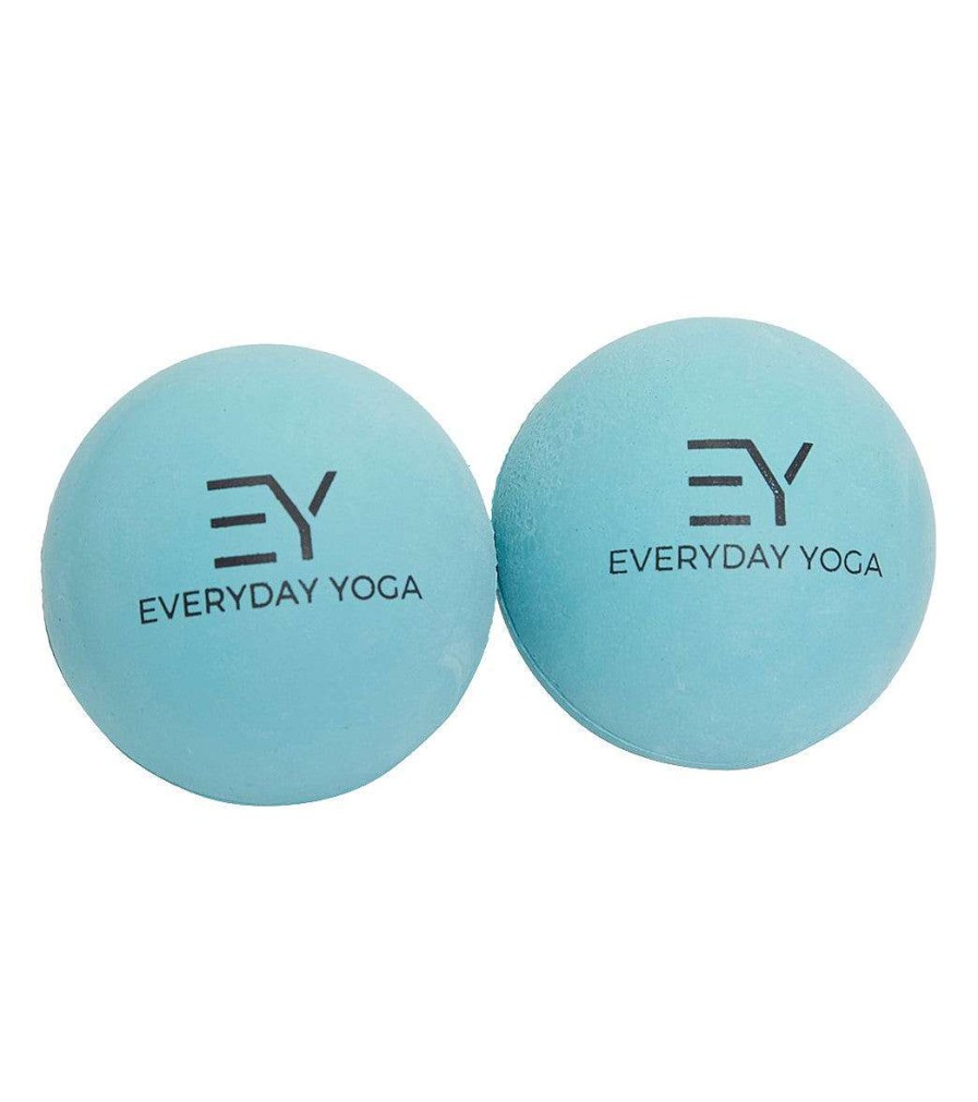 Yoga Mats & Props Everyday Yoga | 2.5 Inch Yoga Massage Therapy Ball Set In Tote Aqua