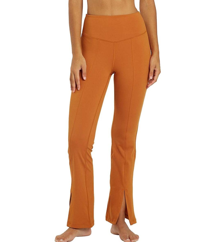 Clothing Thrive Societe Yoga Leggings | Slit Flare Legging Pumpkin Spice