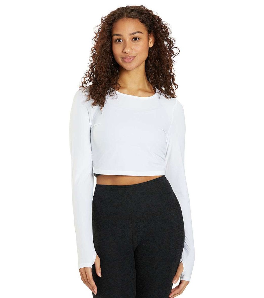 Clothing Beyond Yoga Yoga Jackets & Sweatshirts | Performance Knit Resilient Cropped Pullover