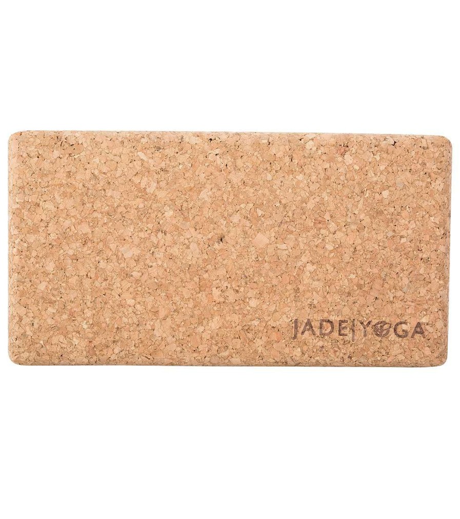 Yoga Mats & Props Jade Yoga | Cork Yoga Block 3 Inch