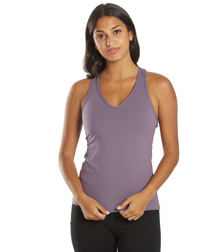 Clothing Everyday Yoga Yoga Support Tanks | Instinct Solid Twisted Back Support Tank