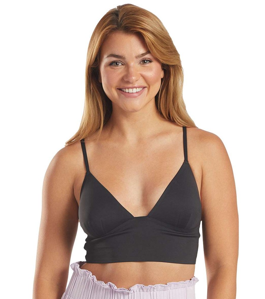 Clothing Free People Yoga Tops | Sage Longline Bra Black