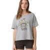 Clothing prAna Yoga Tops | Women'S Journeyman Tee 2.0 Heather Grey Keep Growing