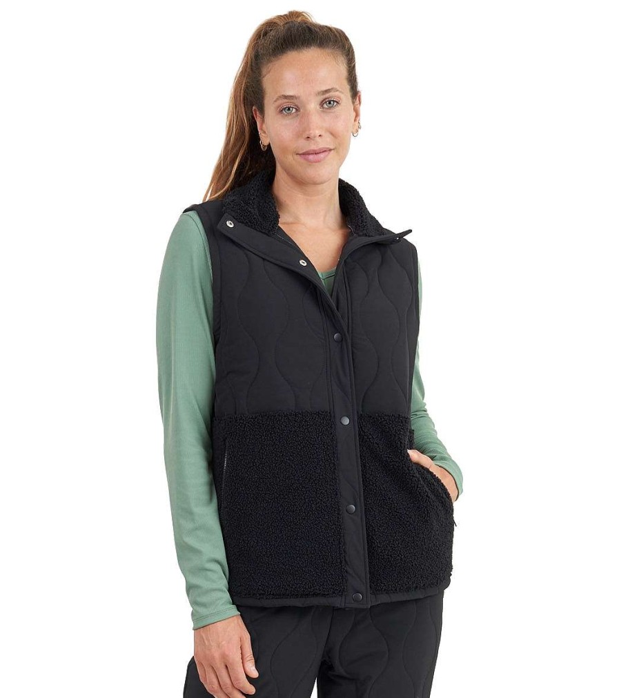 Clothing Thrive Societe Yoga Jackets & Sweatshirts | Teddy Quilted Vest