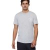 Clothing Spiritual Gangster Men'S Yoga Shirts | Sky Above Namaste Dry S/S Tee Heather Grey