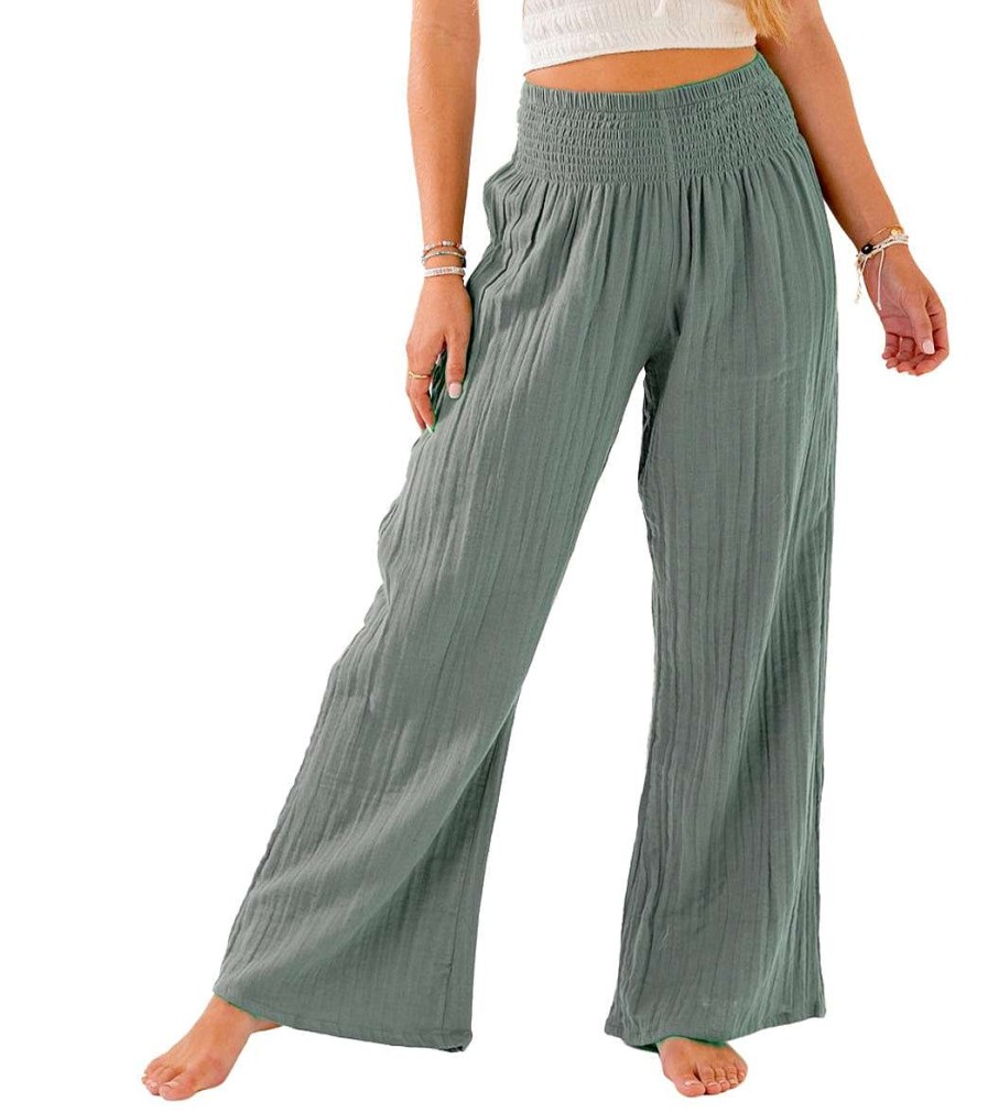 Clothing Lotus and Luna Yoga Pants | Wide Leg Cotton Pants