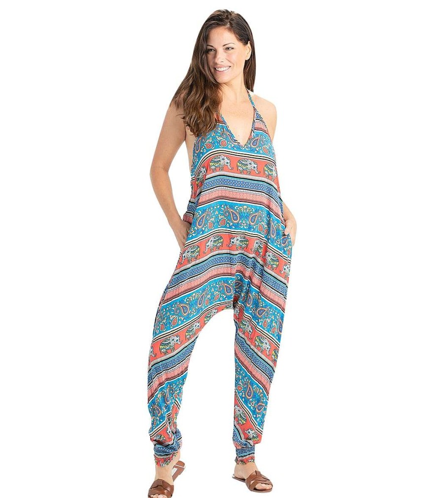 Clothing Buddha Pants Yoga Leotards & Jumpsuits | Jumper Red Elephant