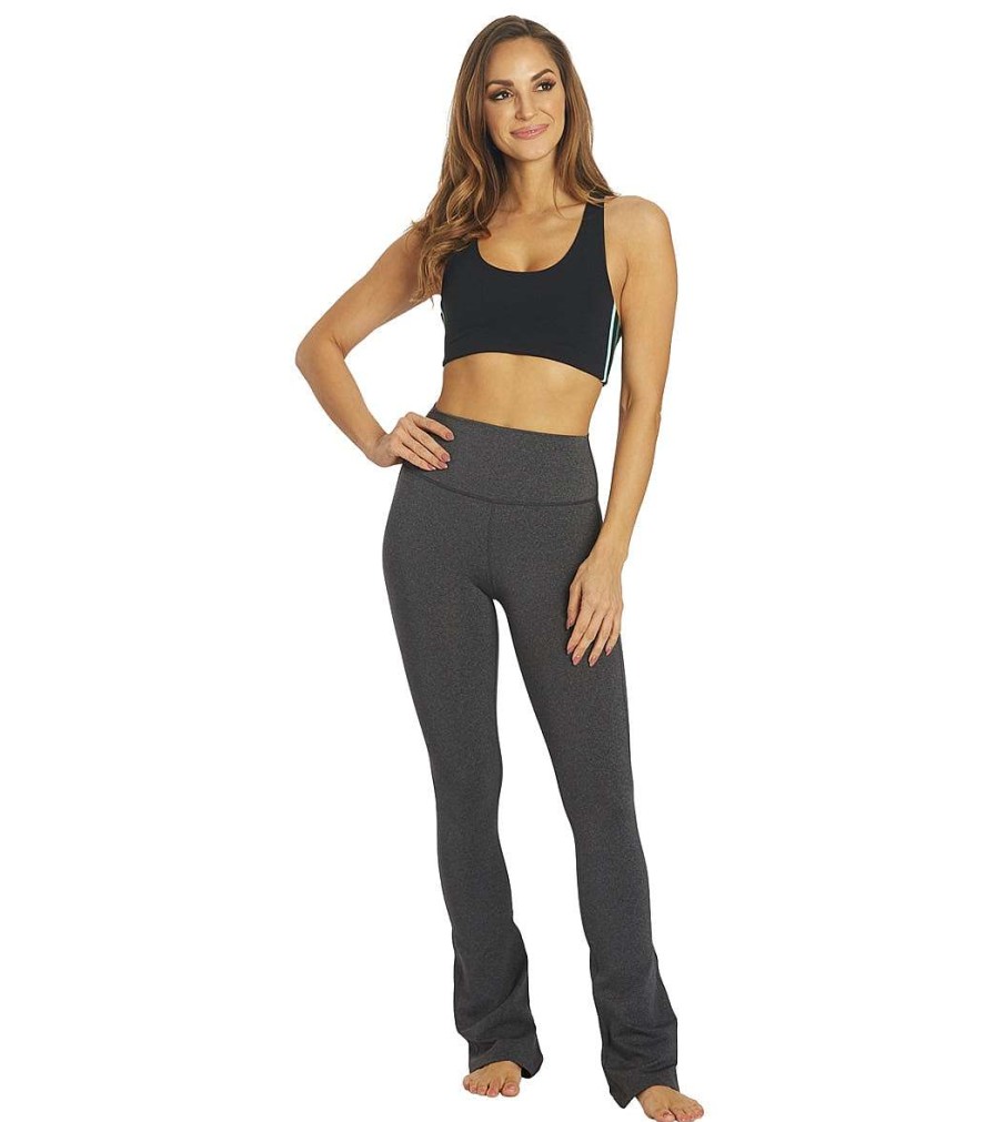 Clothing Splits 59 Yoga Pants | Raquel High Waist Flare Heather Grey