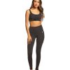 Clothing Free People Yoga Sports Bras | Movement Before You Go Lace Up Bra Black